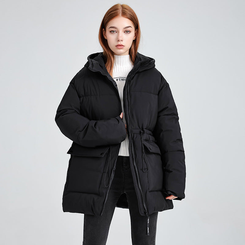 GWYNETH™ - Rahat Fermuarlı Kapüşonlu Puffer Ceketi